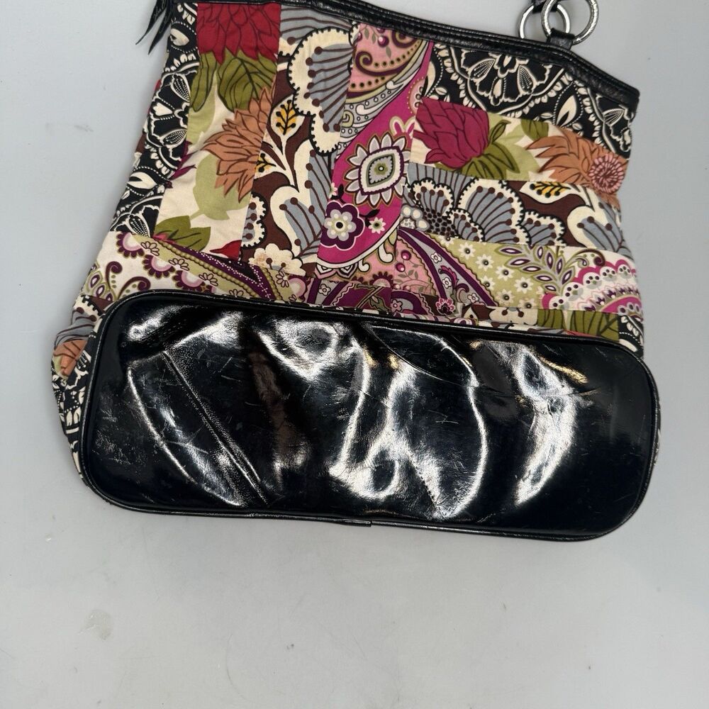 Vera Bradley Medley Patchwork Floral Shoulder Bag Tote 13x13x4.5 GUC - Picture 7 of 16